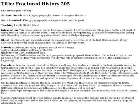 Fractured History